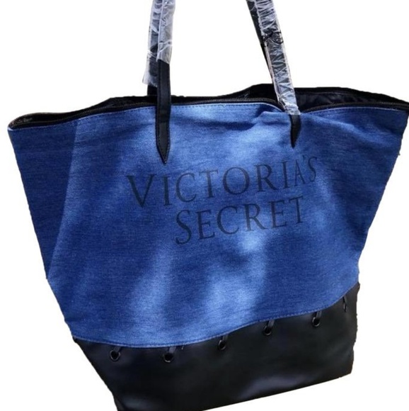 New Victoria's Secret 2018 Denim Tote Set - Picture 5 of 7